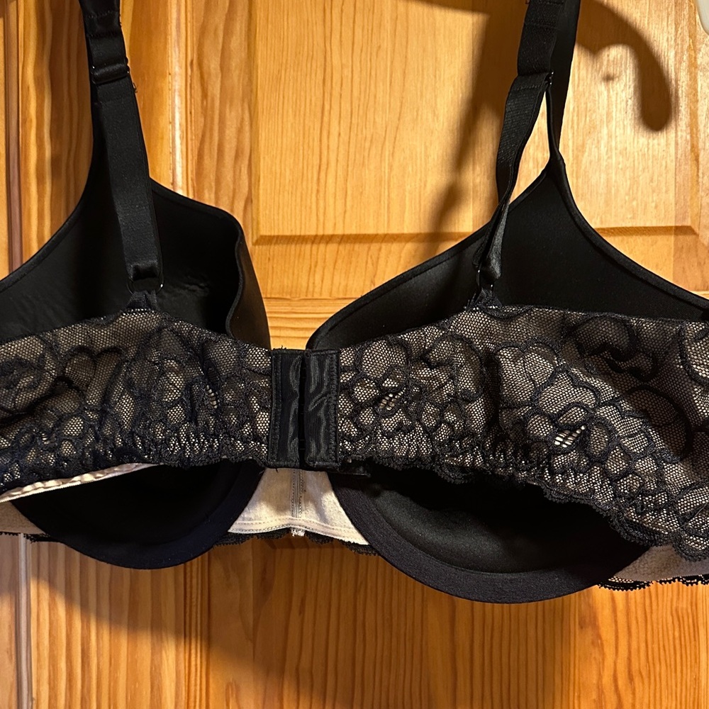 Maidenform Black Satin Bra 40d - Picture 3 of 5